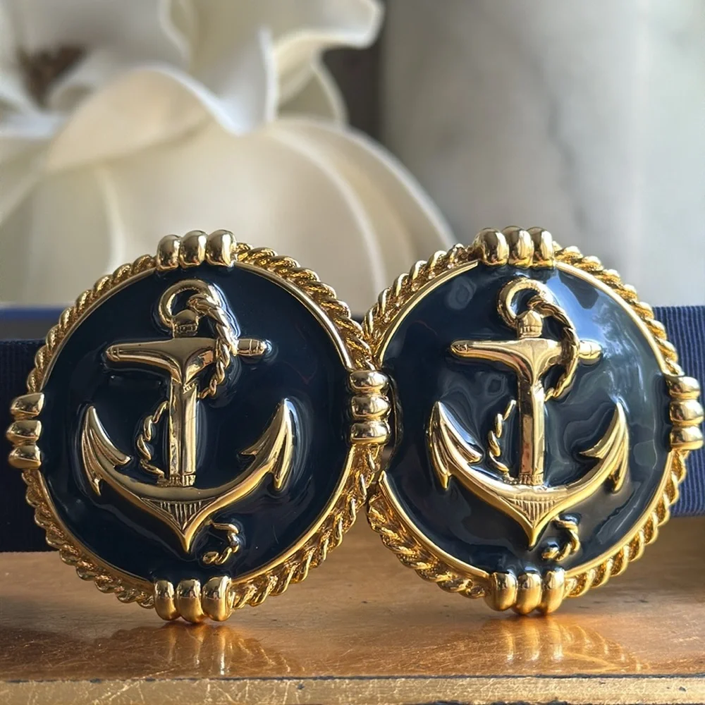 Enabled Metal Nautical Anchor Belt